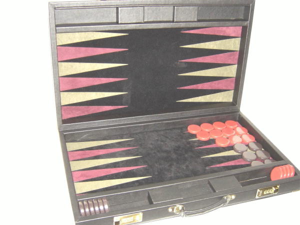 leather  backgammon set SL44310